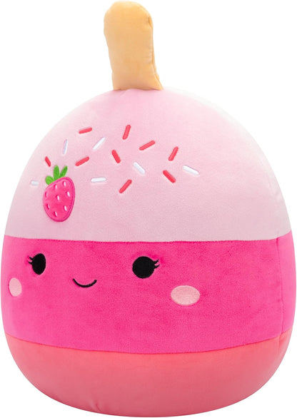Squishmallows SQCR06573 Pama the Strawberry Cake Pop 30 cm Official Jazwares Plush Super Soft Cuddly Toy