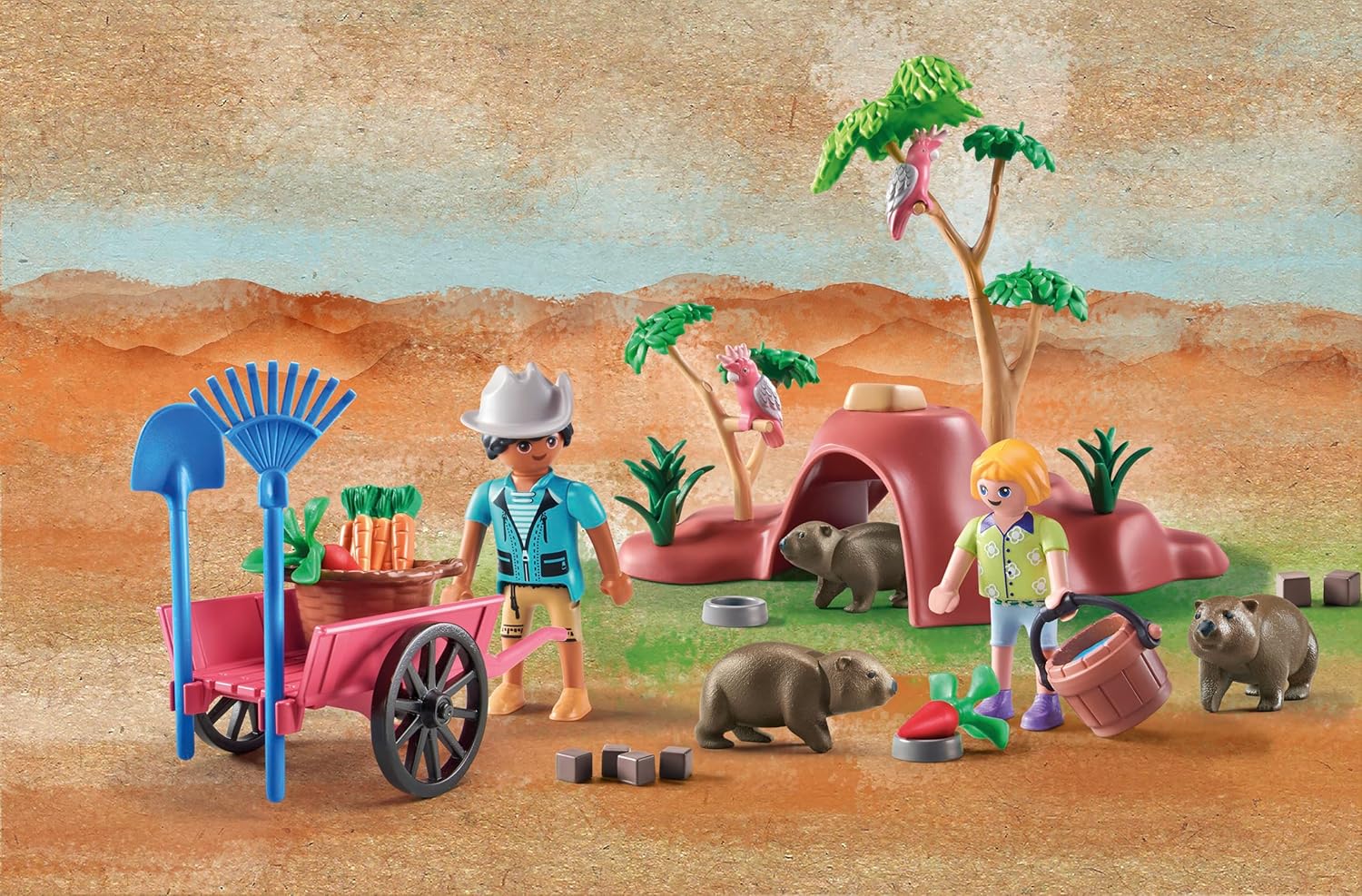 PLAYMOBIL | Wiltopia | Wombat Unterschlupf | nachhaltiges Spielzeug für Kinder ab 4 Jahren | 71625