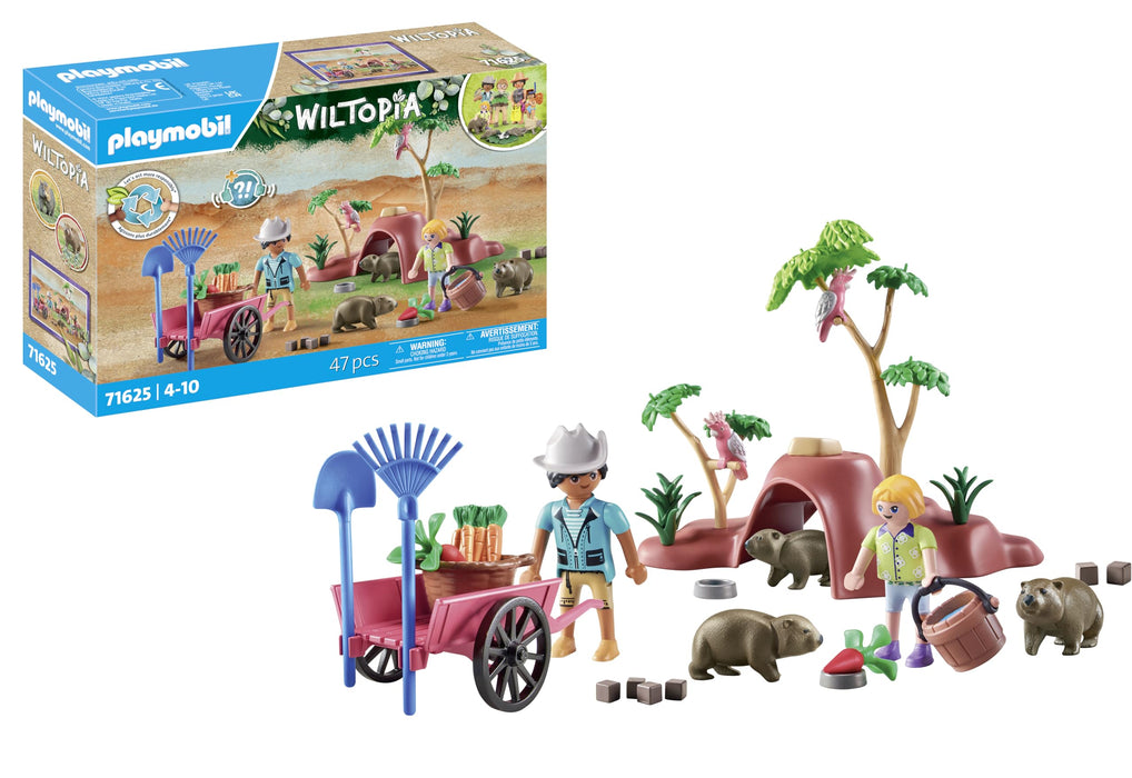 PLAYMOBIL | Wiltopia | Wombat Unterschlupf | nachhaltiges Spielzeug für Kinder ab 4 Jahren | 71625
