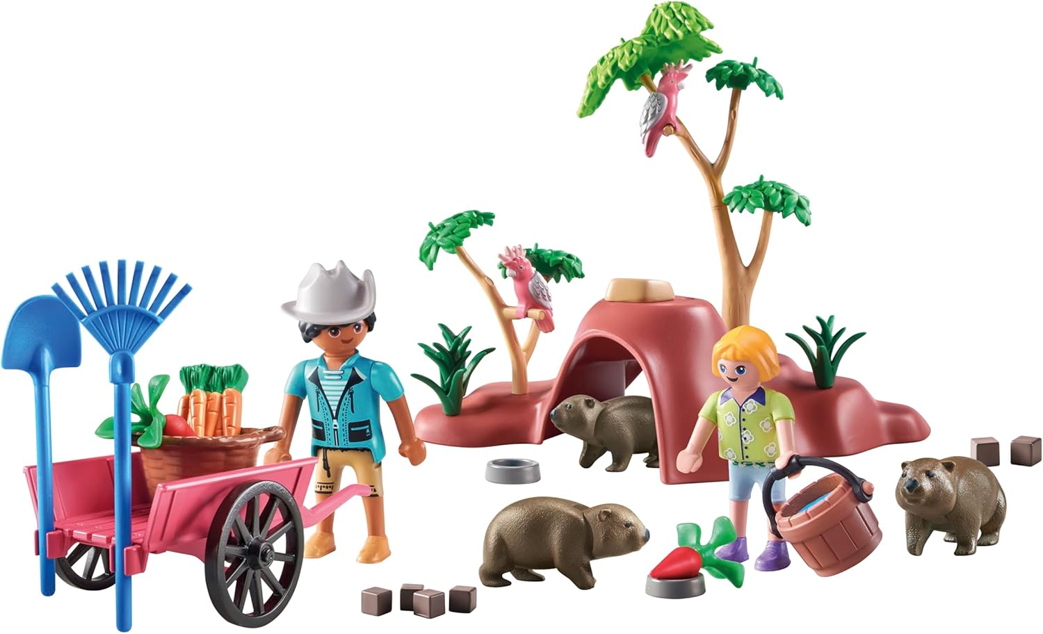 PLAYMOBIL | Wiltopia | Wombat Unterschlupf | nachhaltiges Spielzeug für Kinder ab 4 Jahren | 71625
