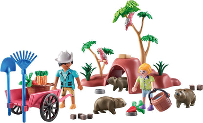 PLAYMOBIL | Wiltopia | Wombat Unterschlupf | nachhaltiges Spielzeug für Kinder ab 4 Jahren | 71625