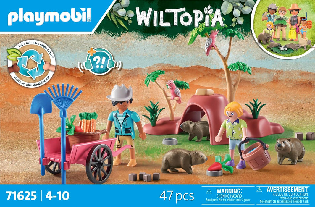 PLAYMOBIL | Wiltopia | Wombat Unterschlupf | nachhaltiges Spielzeug für Kinder ab 4 Jahren | 71625