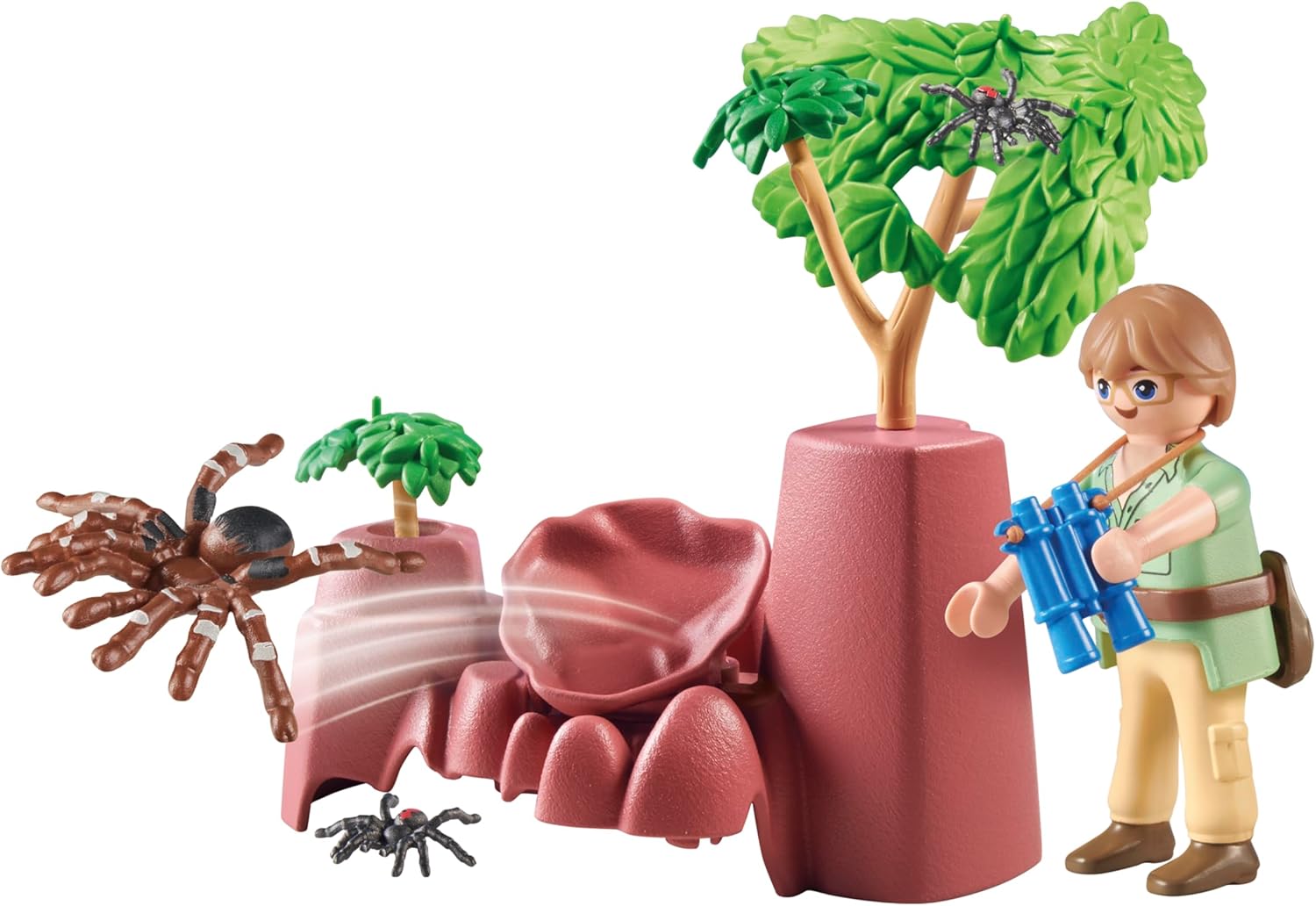 PLAYMOBIL | Wiltopia | Spinnenfelsen | nachhaltiges Spielzeug für Kinder ab 4 Jahren | 71627 Spinne Felsen