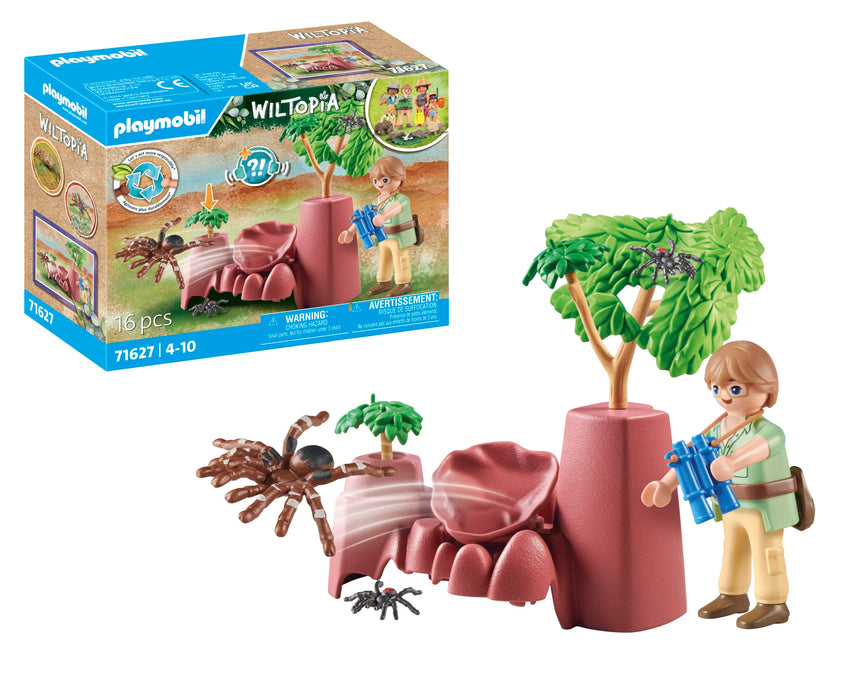 PLAYMOBIL | Wiltopia | Spinnenfelsen | nachhaltiges Spielzeug für Kinder ab 4 Jahren | 71627 Spinne Felsen