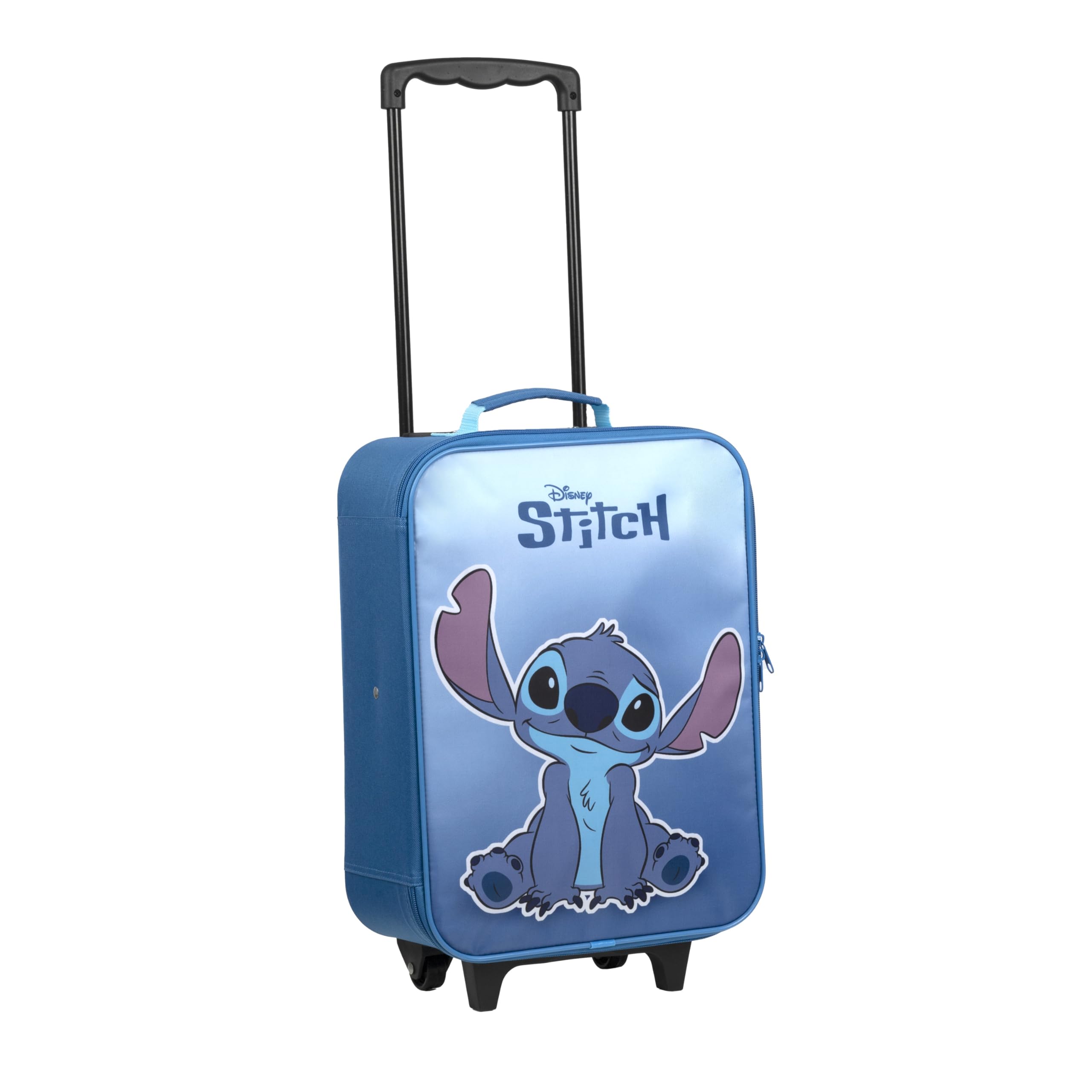 Undercover - Children's Trolley - Spacious Main Compartment - Ideal Travel Companion - Adjustable and Fixable Telescopic Pole - Dimensions 46 x 32 x 16 cm, Turquoise, Höhe: 46 cm, Breite: 32 cm