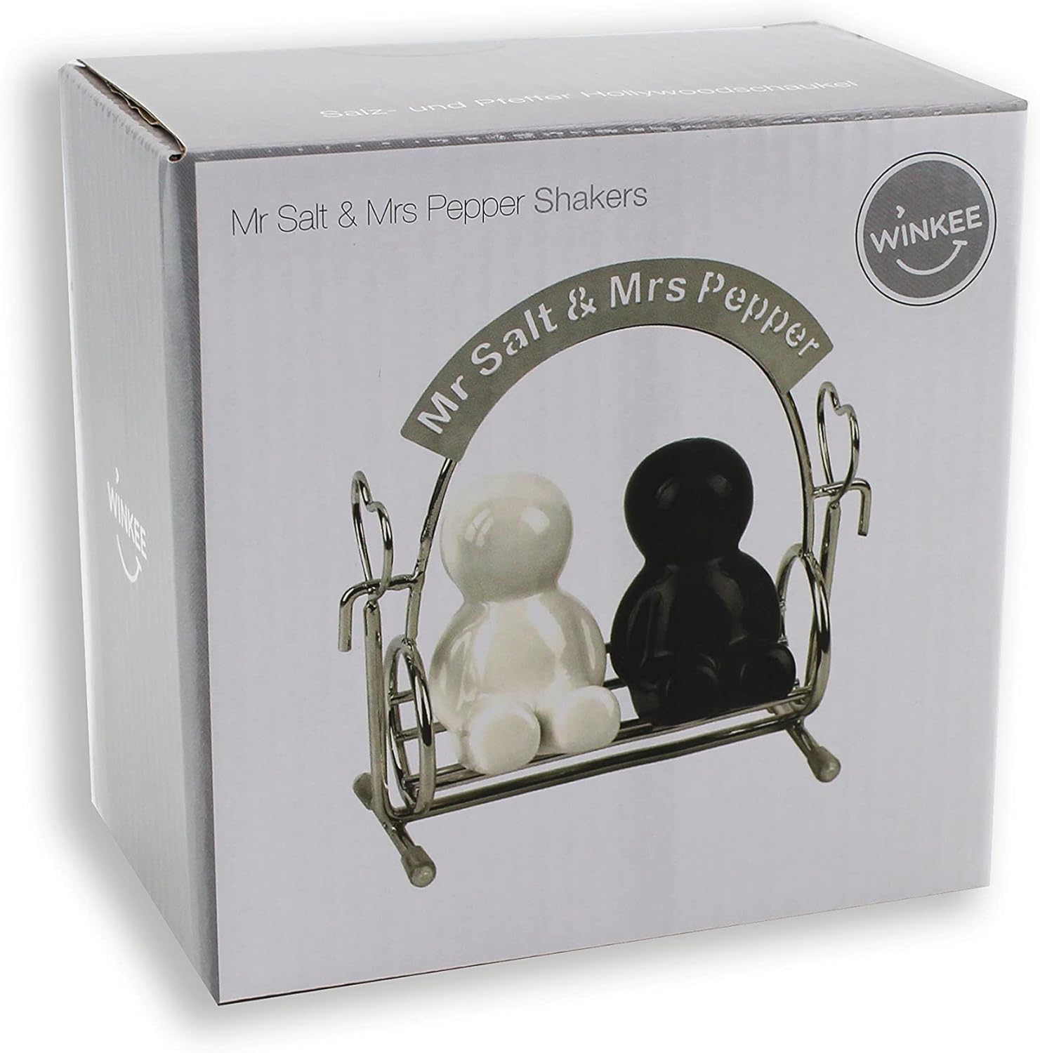 Winkee - Mr Salt & Mrs Pepper Shakers - Salt And Pepper Dispenser