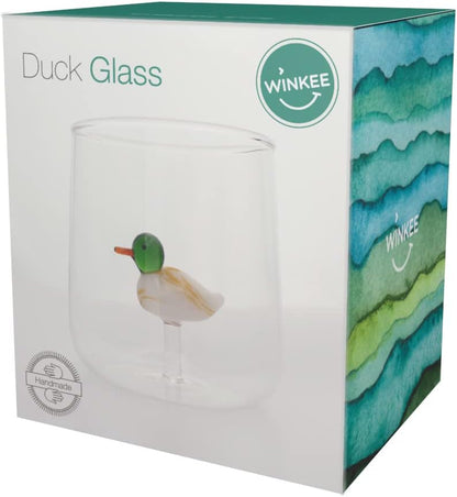 Winkee - Drinking Glasses - Handmade Duck
