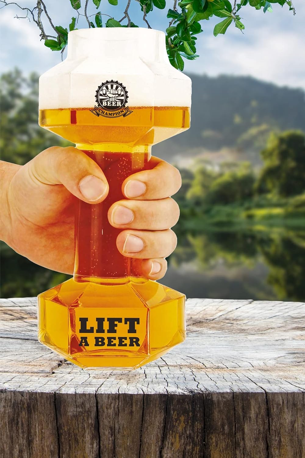 Winkee - Dumbbell Beer Glass - Glass