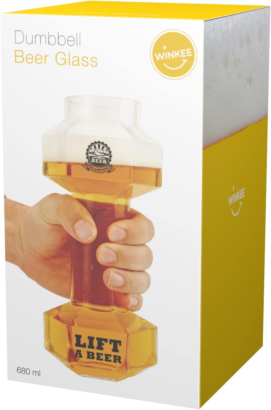 Winkee - Dumbbell Beer Glass - Glass