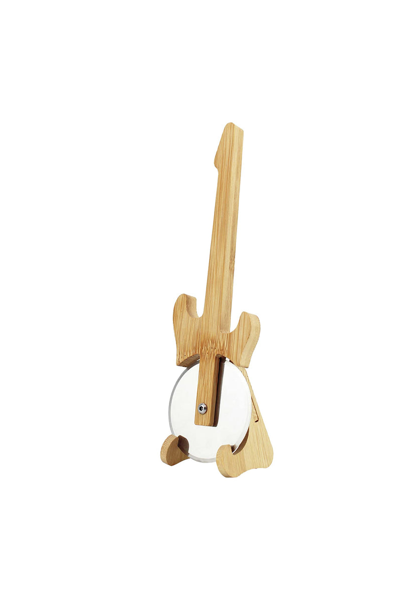 Winkee - Pizza Cutter - Guitar Pizza Cutter With Stand