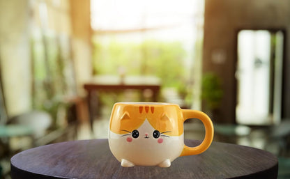 Winkee - Pet Friends koffiemok | De schattige koffiekop en theemok in groot | Leuke koffiemok | Grote mok ca. 350 ml | Cadeau voor verjaardag, eerste schooldag, Kerstmis, Valentijnsdag