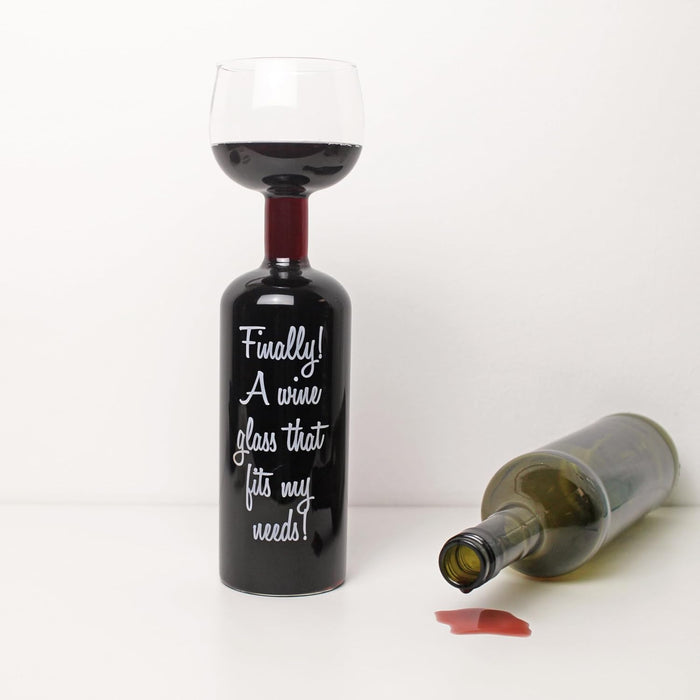 Winkee - Wine Bottle Glass - 0.75-Liter