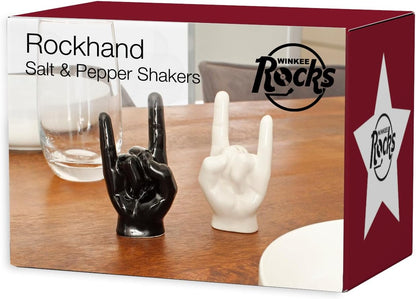 Winkee - Rock Hand Salt And Pepper Shaker - Salt And Pepper Dispenser