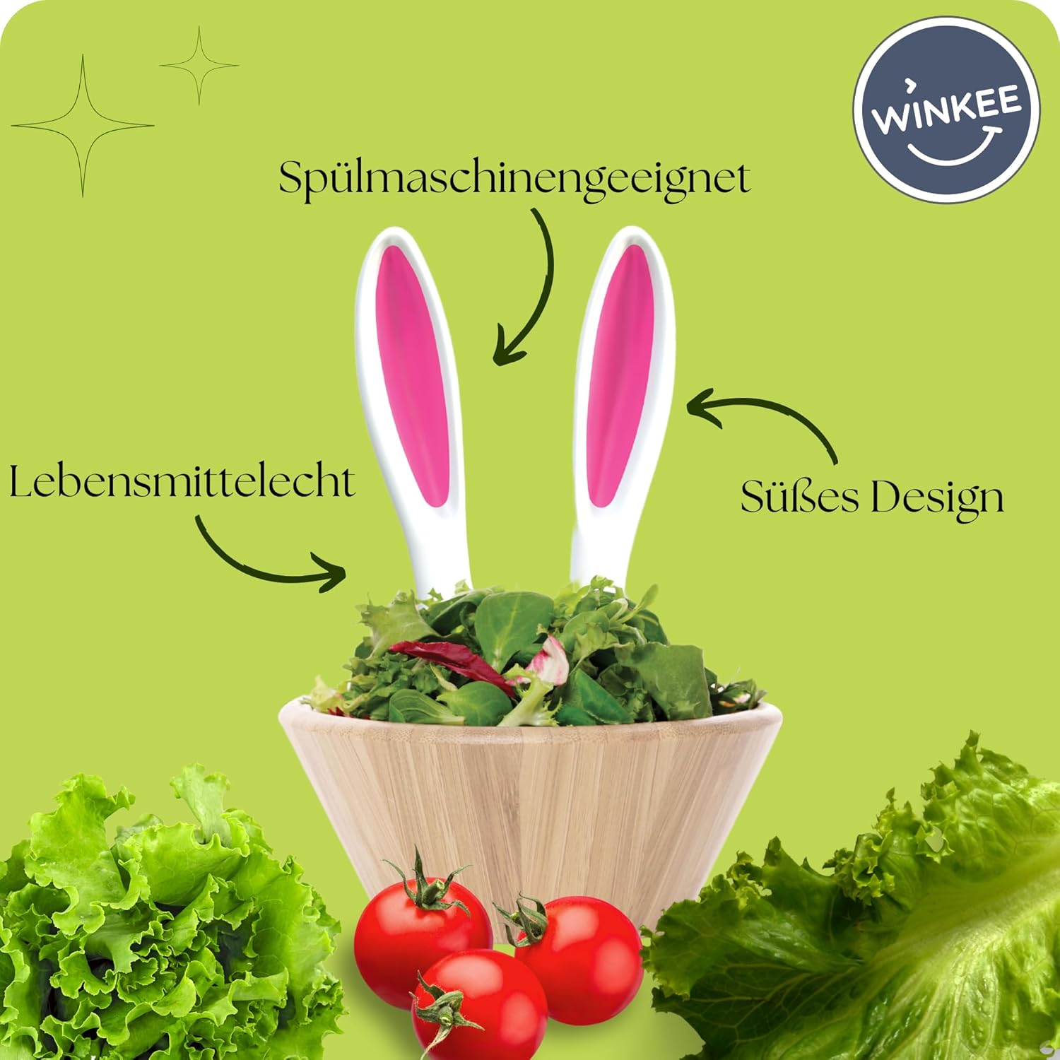 Winkee - Salad Servers - Rabbit Ears