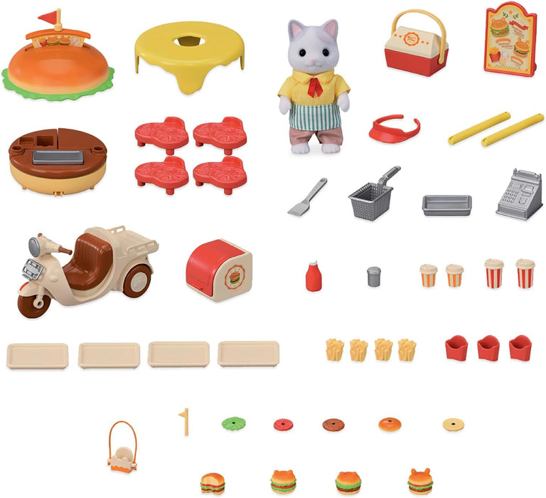 Sylvanian Families - 5757 Hamburger Stand - Dollhouse Playsets