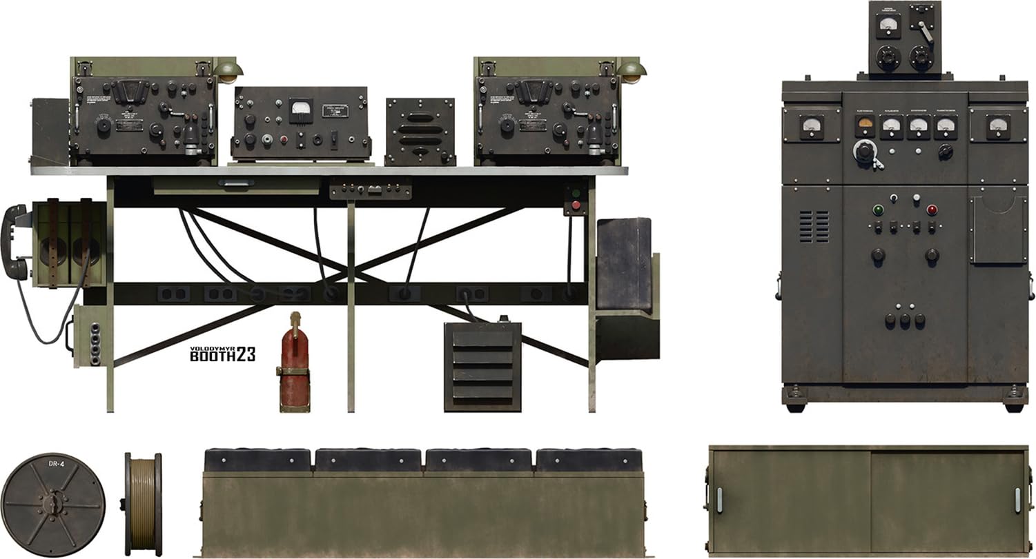 Miniart 1:35 - Radio USA Set SCR-299, Colore Modellato