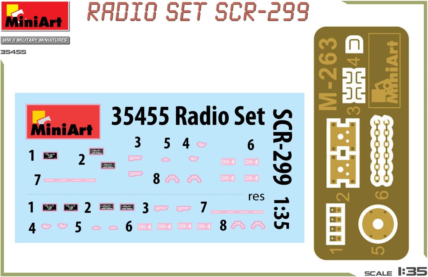 Miniart 1:35 - US Radio Set SCR-299, Molded Color