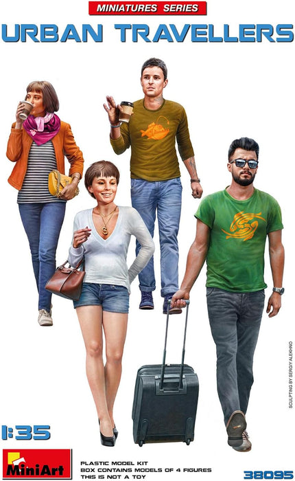 MiniArt 38095 1:35 viaggiatori della città – riproduzione fedele all'originale, modellismo, kit di costruzione in plastica, fai da te, hobby, incollaggio, modellismo, assemblaggio, non verniciato