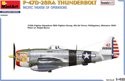 Miniart 1:48 - P-47D-28RA Thunderbolt, Pacific Theater, Molded Color