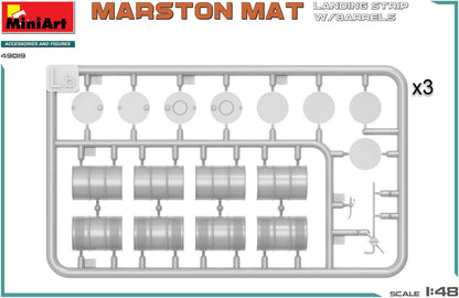MiniArt 49019 1:48 Marston Mat attern con botti d'olio – riproduzione fedele del modellismo, kit di costruzione in plastica, fai da te, hobby, incollaggio, modellismo, assemblaggio, non verniciato