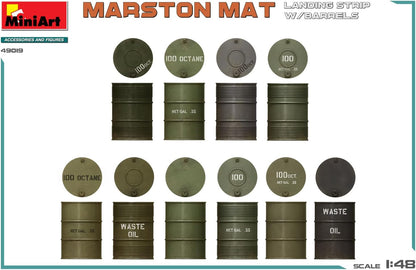 MiniArt 49019 1:48 Marston Mat attern con botti d'olio – riproduzione fedele del modellismo, kit di costruzione in plastica, fai da te, hobby, incollaggio, modellismo, assemblaggio, non verniciato