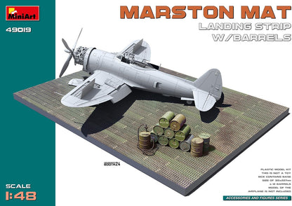 MiniArt 49019 1:48 Marston Mat attern con botti d'olio – riproduzione fedele del modellismo, kit di costruzione in plastica, fai da te, hobby, incollaggio, modellismo, assemblaggio, non verniciato