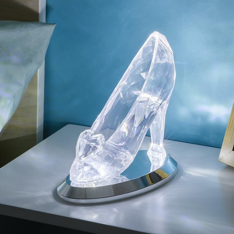 Paladone Cinderella Glass Slipper Light Officially Licensed Disney Princess Night Light, Magical Glow Mode and Standard Lighting, Collectors Gift