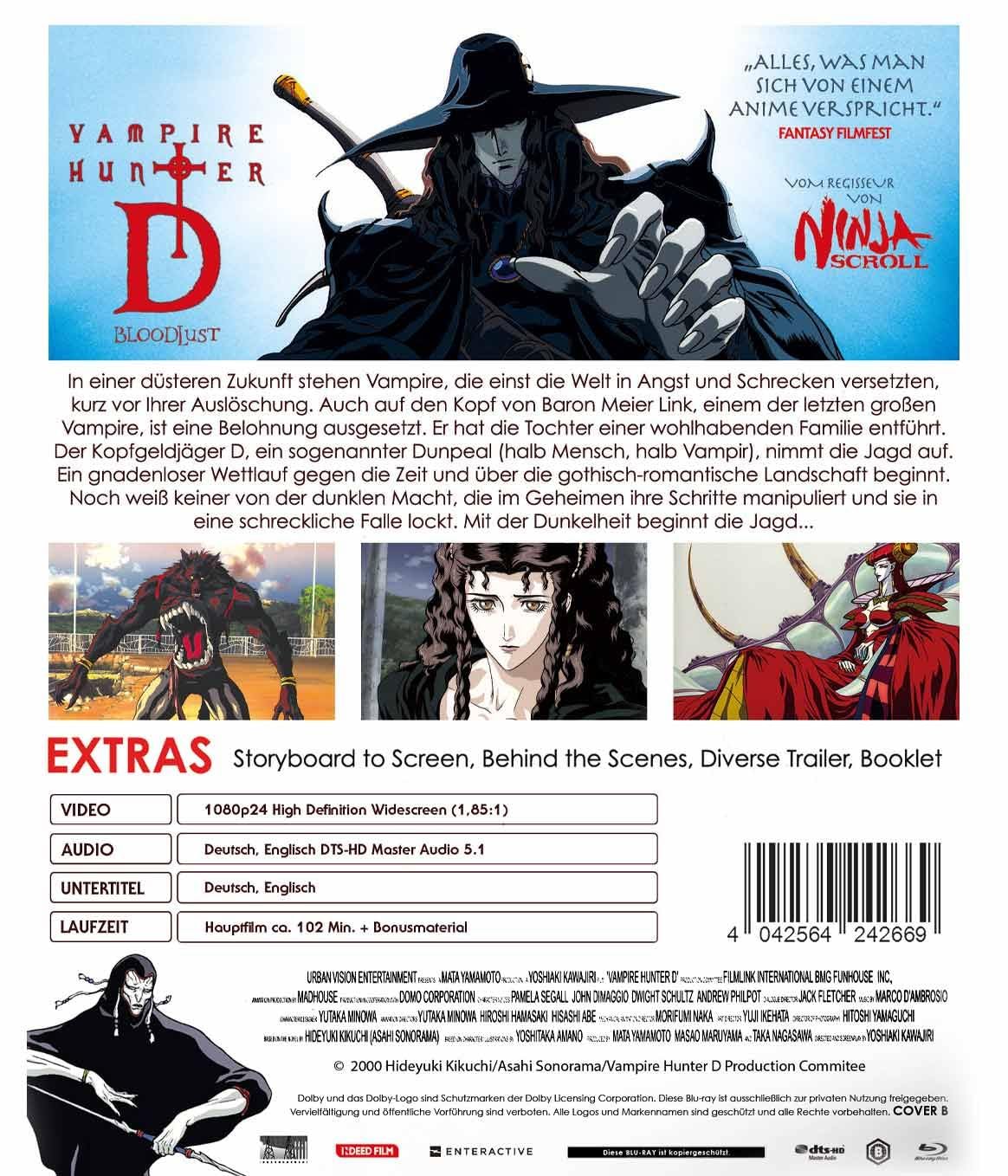 Vampire Hunter D: Bloodlust - Cover B - LImited Edition