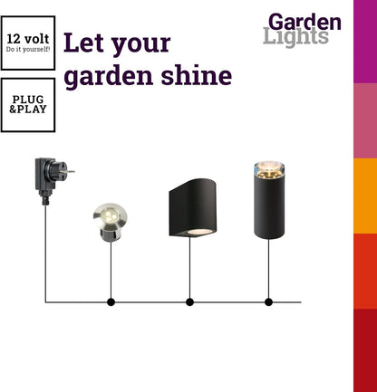 Garden Lights: Alpha Grondspot Warm White 12 Volt - Zilvergrijs - [Dutch Import]