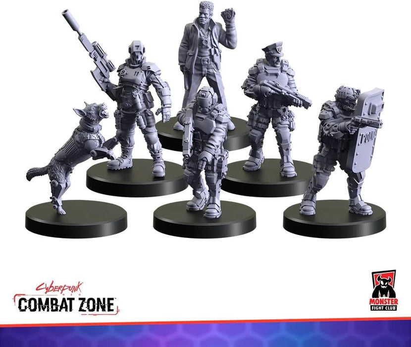 Monster Fight Club Cyberpunk Red Combat Zone Miniatures Erweiterung: Lawmen Starter Gang