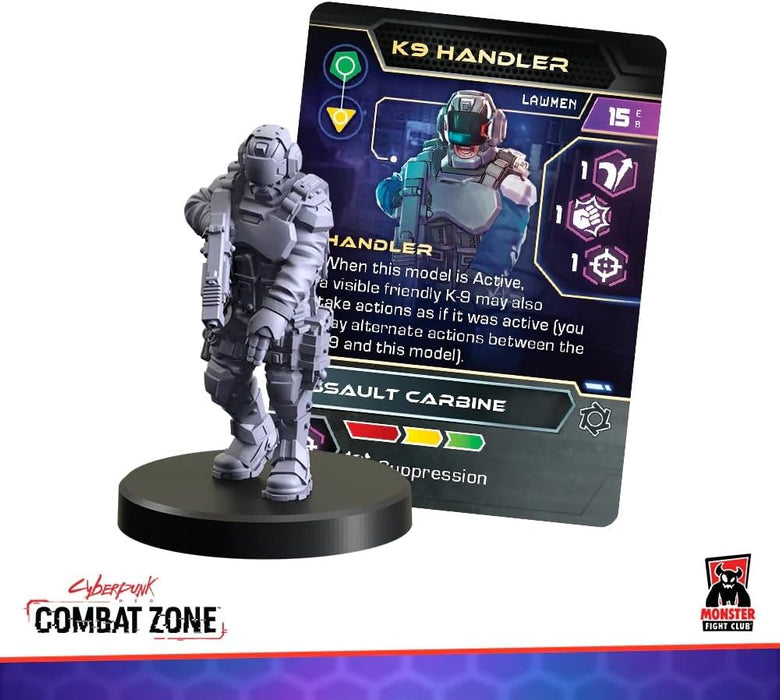 Monster Fight Club Cyberpunk Red Combat Zone Miniatures Erweiterung: Lawmen Starter Gang