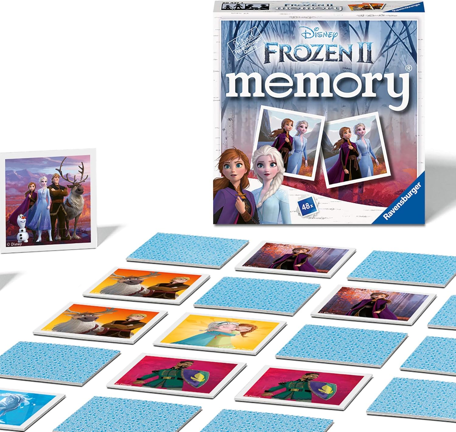 Ravensburger Disney Frozen 2 Mini Memory Matching Picture Snap Pairs Game For Kids Age 3 Years and Up & Marvel Spiderman Mini Memory Game - Matching Picture Snap Pairs Game For Kids Age 3 Years and Up
