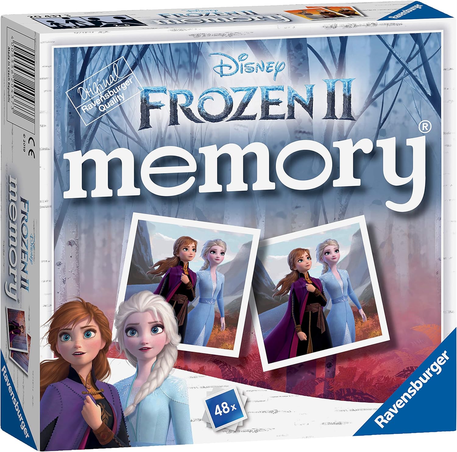 Ravensburger Disney Frozen 2 Mini Memory Matching Picture Snap Pairs Game For Kids Age 3 Years and Up & Marvel Spiderman Mini Memory Game - Matching Picture Snap Pairs Game For Kids Age 3 Years and Up