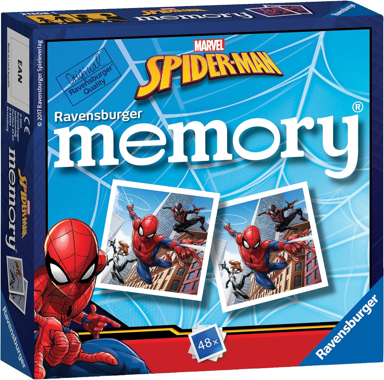 Ravensburger Disney Frozen 2 Mini Memory Matching Picture Snap Pairs Game For Kids Age 3 Years and Up & Marvel Spiderman Mini Memory Game - Matching Picture Snap Pairs Game For Kids Age 3 Years and Up