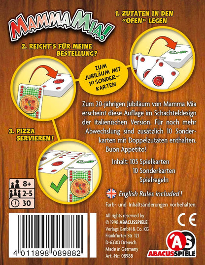 Abacus Spiele ABA08988 Mamma Mia Card Game
