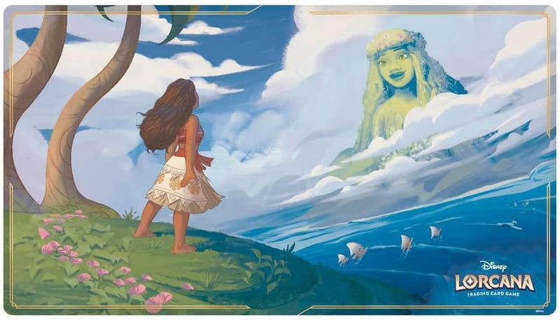 Ravensburger 11098303 Disney Lorcana TCG Playmat-Moana-Computer Desk Mouse Mat Accessories, Black, One Size