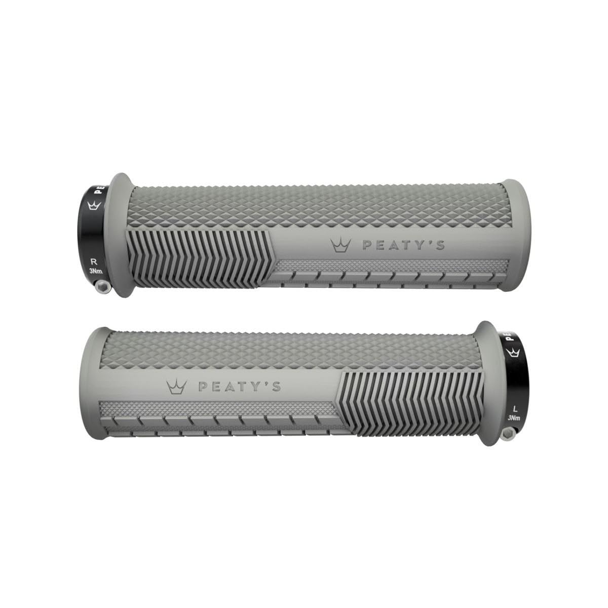 Peaty's Monarch Grips - Mushroom or Knurl/Thick or Thin - Trail Comfort, Durable, Ergonomic Finger Bars, Support Thumb Pad, All Day, All Terrain, Lock on grip MTB Enduro Downhill Ebike Mountain Bike