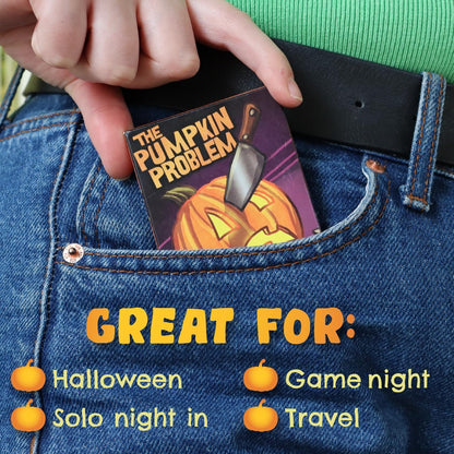 Escape Room in your Pocket | The Pumpkin Problem: an Easy Strategy Game for Autumn. Mini Escape Rooms for Birthdays, Holidays, Couples, Families.