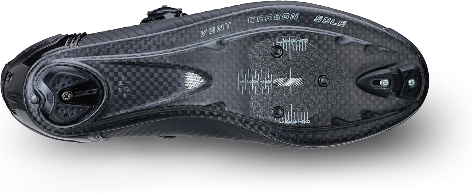 Sidi | Scarpe da ciclismo professionali da uomo per bici da strada Wire 2S, tacco regolabile, sistema di chiusura innovativo, suola in carbonio sfiato