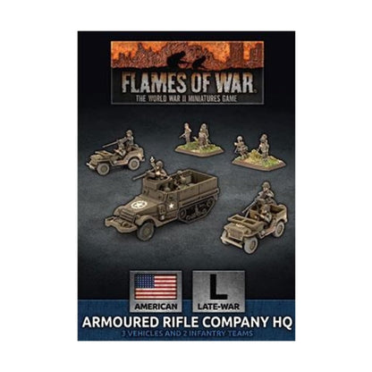 Flames of War American Armoured Rifle Company HQ (Late War, UBX74)