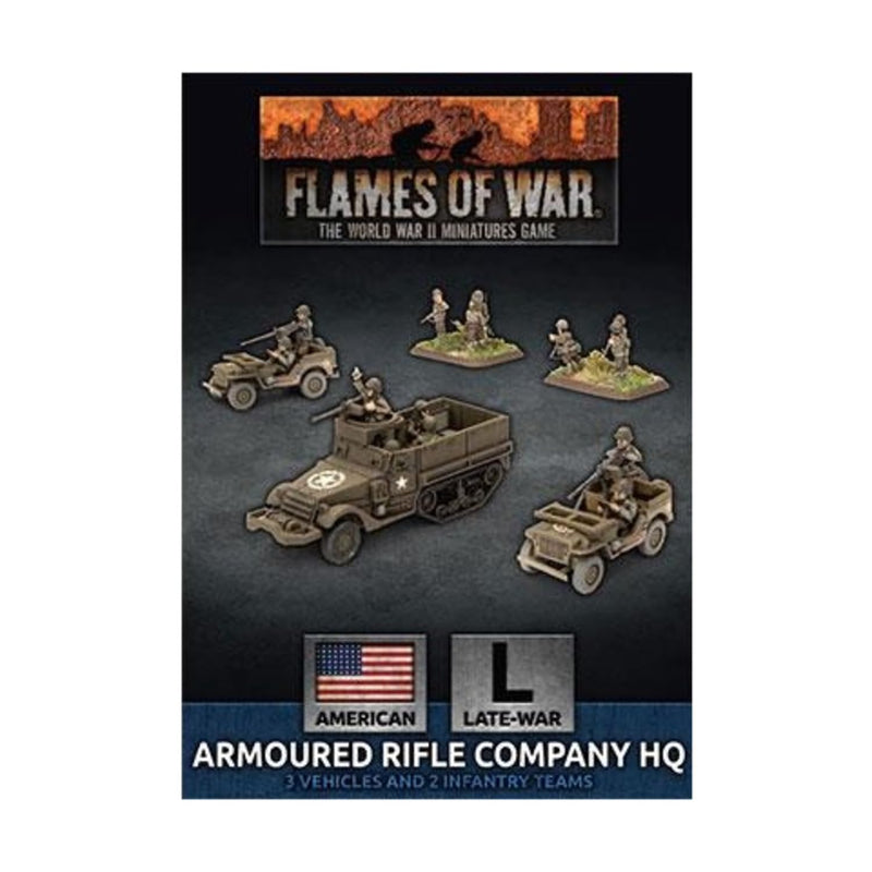 Flames of War American Armoured Rifle Company HQ (Late War, UBX74)