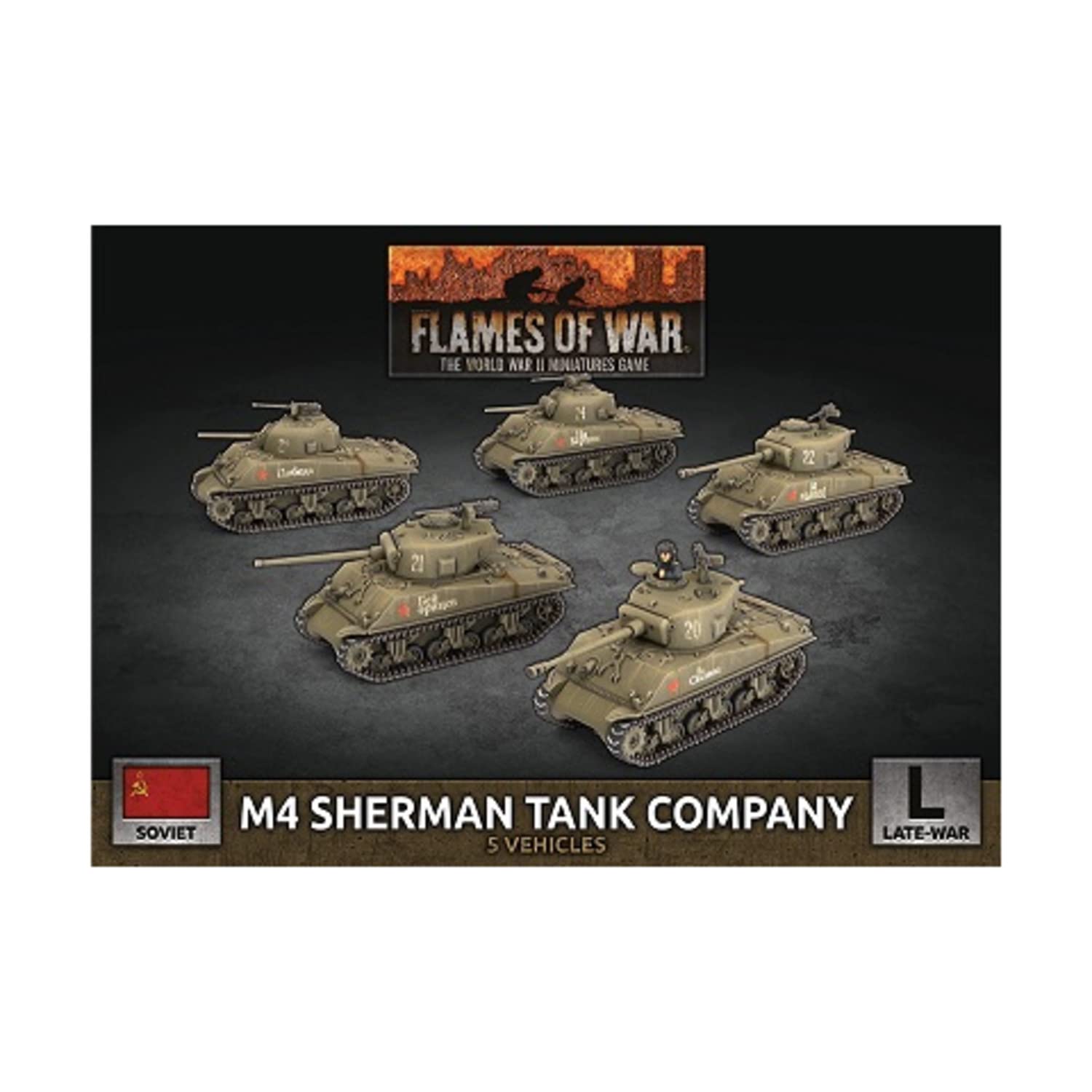Flames of War M4 Sherman Tank Company (SBX84