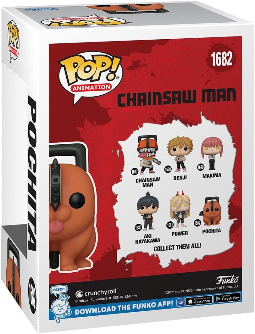 Funko POP! Animation: CSM - Pochita - Chainsaw Man - Verzamelbaar Vinyl Figuur - Cadeau Idee - Officiële Merchandise -Anime Fans - Model Figuur voor Verzamelaars en Display