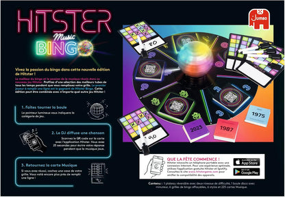 Hitster Bingo - Bordspel - Stemmingsspel - Muziekbordspel - Volwassenen - Herontdek 100 jaar muzikale hits - om met familie en vrienden te spelen - 2 tot 10 spelers - vanaf 16 jaar