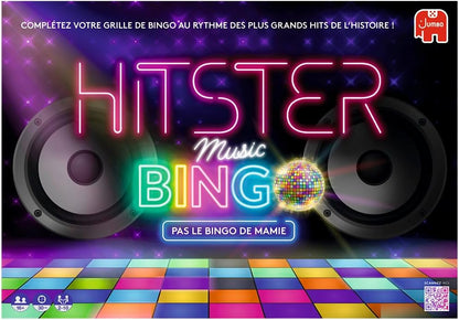 Hitster Bingo - Bordspel - Stemmingsspel - Muziekbordspel - Volwassenen - Herontdek 100 jaar muzikale hits - om met familie en vrienden te spelen - 2 tot 10 spelers - vanaf 16 jaar