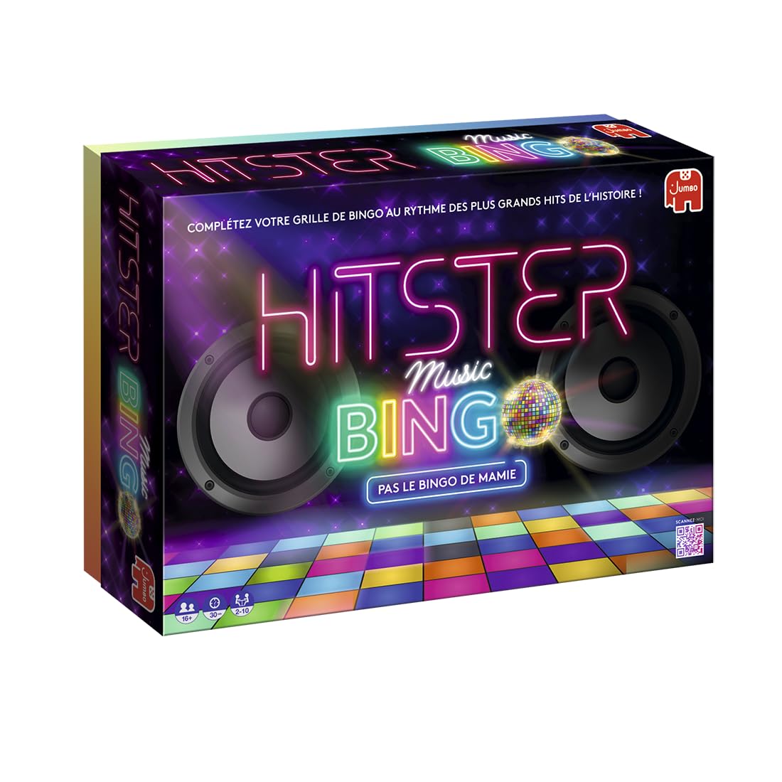 Hitster Bingo - Bordspel - Stemmingsspel - Muziekbordspel - Volwassenen - Herontdek 100 jaar muzikale hits - om met familie en vrienden te spelen - 2 tot 10 spelers - vanaf 16 jaar