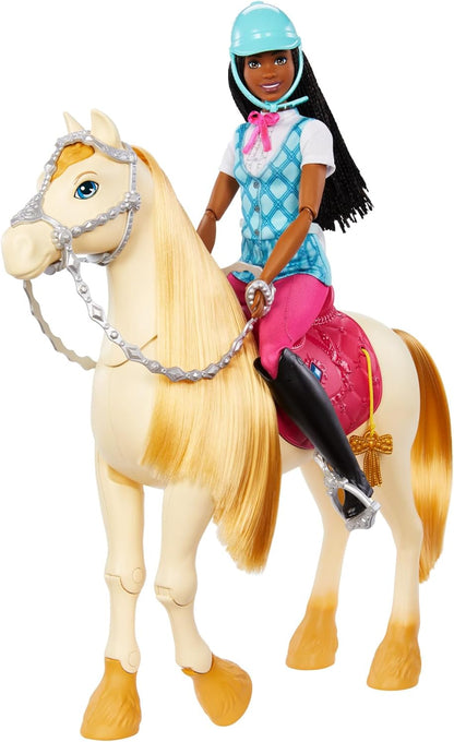 Barbie “Brooklyn” Doll & Accessories from Barbie Mysteries: The Great Horse Chase, Includes Fashion Doll, Removable Riding Outfit & Helmet, HXJ39