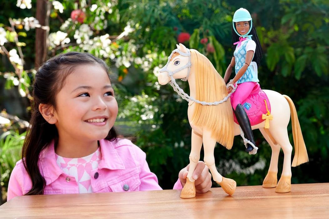 Barbie “Brooklyn” Doll & Accessories from Barbie Mysteries: The Great Horse Chase, Includes Fashion Doll, Removable Riding Outfit & Helmet, HXJ39
