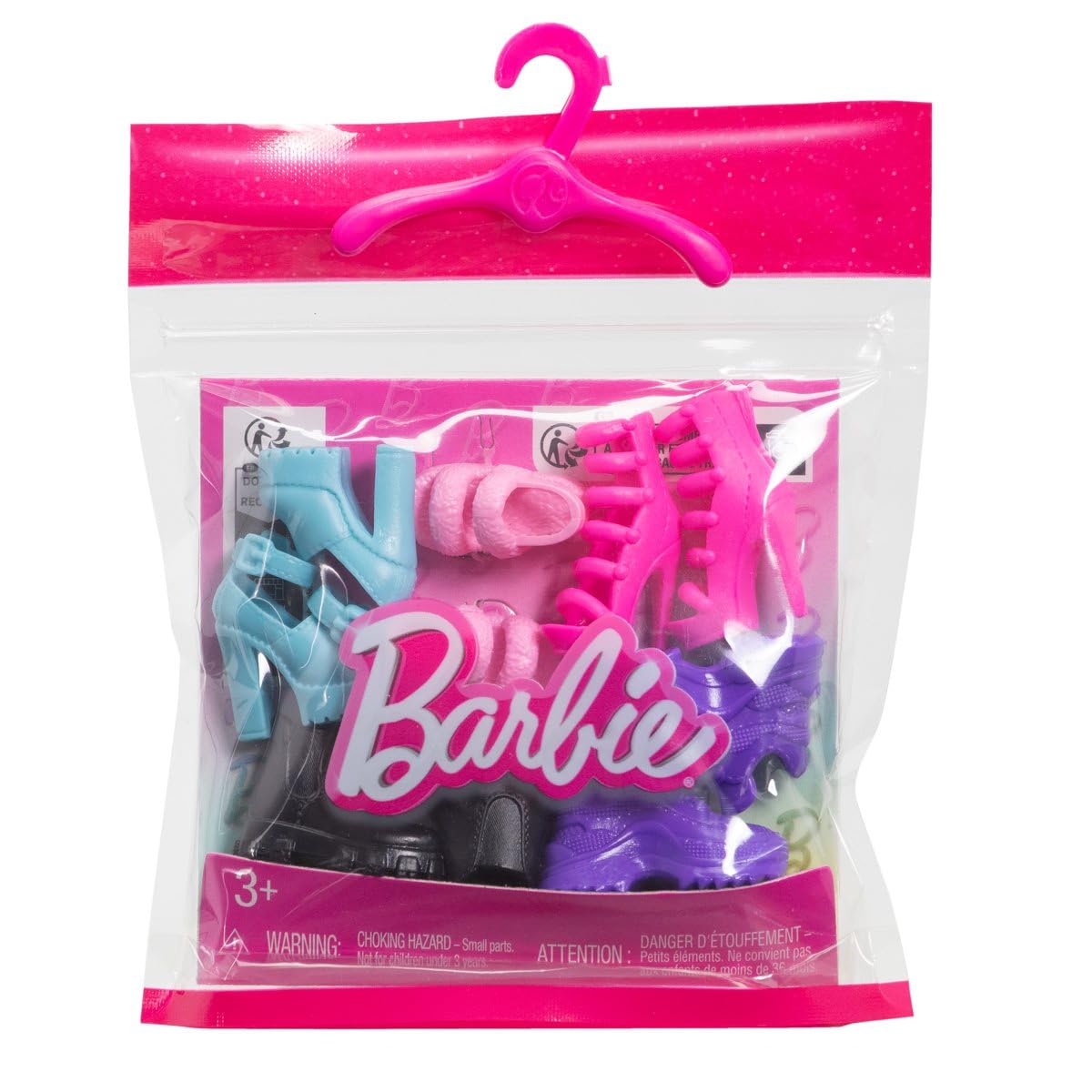 Barbie Fashion Pack – HWV71 – Pack of 5 Shoes, Heels, Sneakers for Barbie Doll