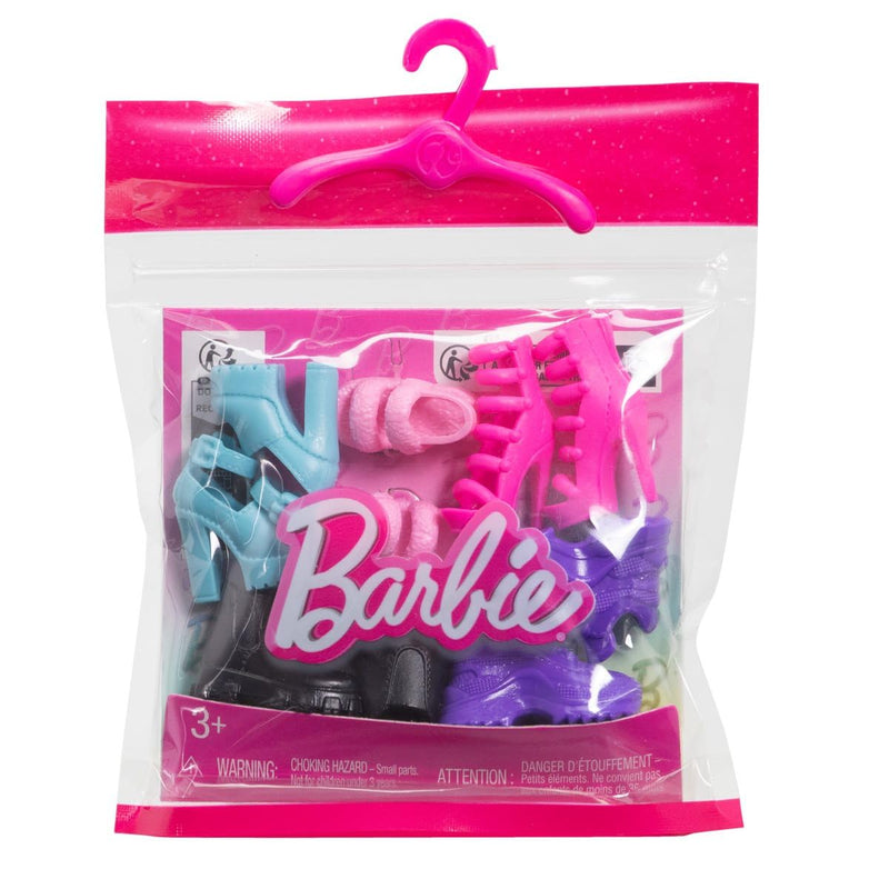 Barbie Fashion Pack – HWV71 – Pack of 5 Shoes, Heels, Sneakers for Barbie Doll